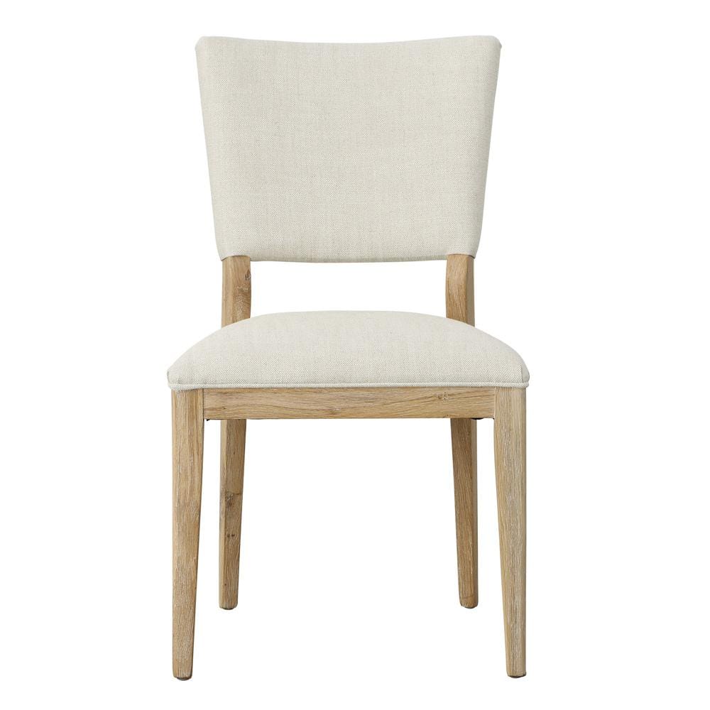 Henry & Mason - Ball Oak Wood Dining Chair in Light Sand Cotton - DV7342 veiw 2