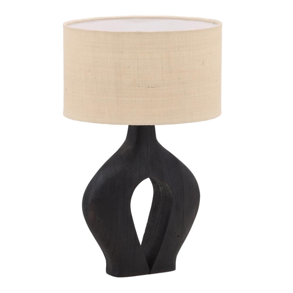 Henry & Mason - Beau Mango Wood Table Lamp with Natural Jute Shade - DV7534 veiw 1