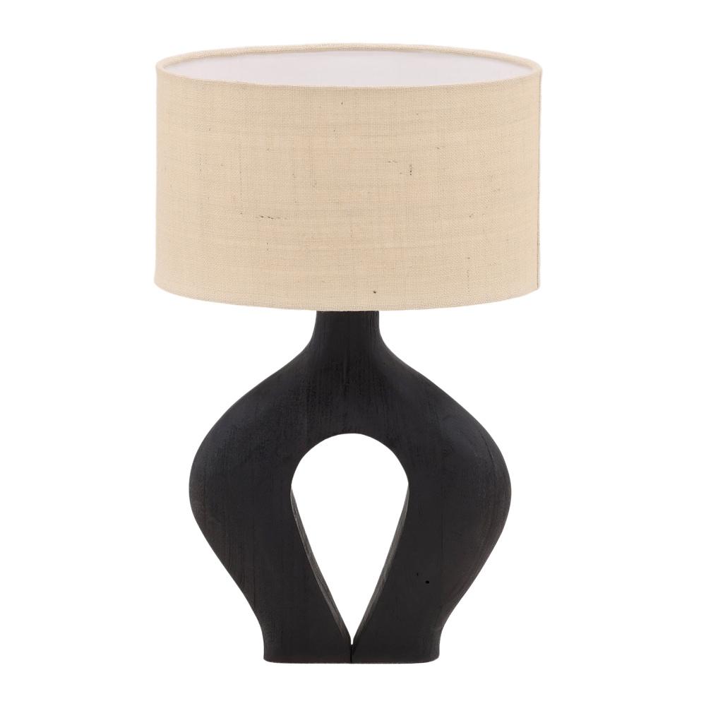 Henry & Mason - Beau Mango Wood Table Lamp with Natural Jute Shade - DV7534 veiw 2