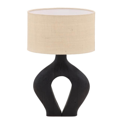 Henry & Mason - Beau Mango Wood Table Lamp with Natural Jute Shade - DV7534 veiw 2