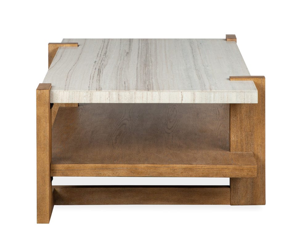 Henry & Mason  -  Bellford Honey Wheat Rectangular Cocktail Table  - AFA00861 view 3