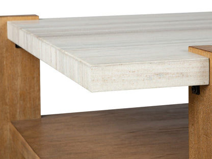 Henry & Mason  -  Bellford Honey Wheat Rectangular Cocktail Table  - AFA00861 view 4