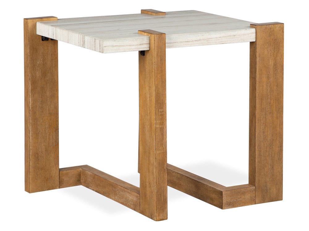 Henry & Mason  -  Bellford Honey Wheat Rectangular End Table  - AFA00862 view 1