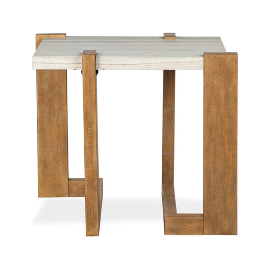 Henry & Mason  -  Bellford Honey Wheat Rectangular End Table  - AFA00862 view 2
