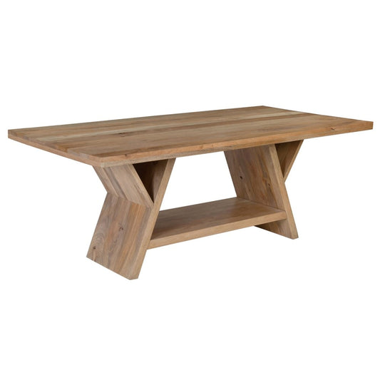 Henry & Mason - Binnas 78in Natural Mango Wood Rustic Dining Table - DV7012 veiw 1