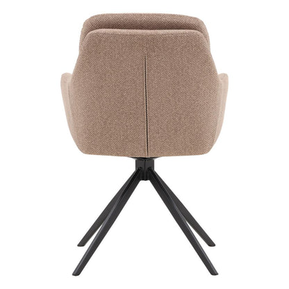 Henry & Mason - Binsa Iron Swivel Dining Chair with Sand Performance Fabric - DV7261 veiw 4