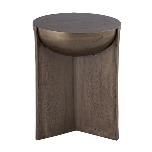 Henry & Mason - Biselle Aluminum Side Table in Antique Bronze - DV7817 veiw 1