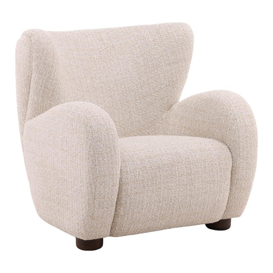 Henry & Mason - Blance Ash Wood Occasional Chair in Sand Boucle Fabric - DV7472 veiw 1