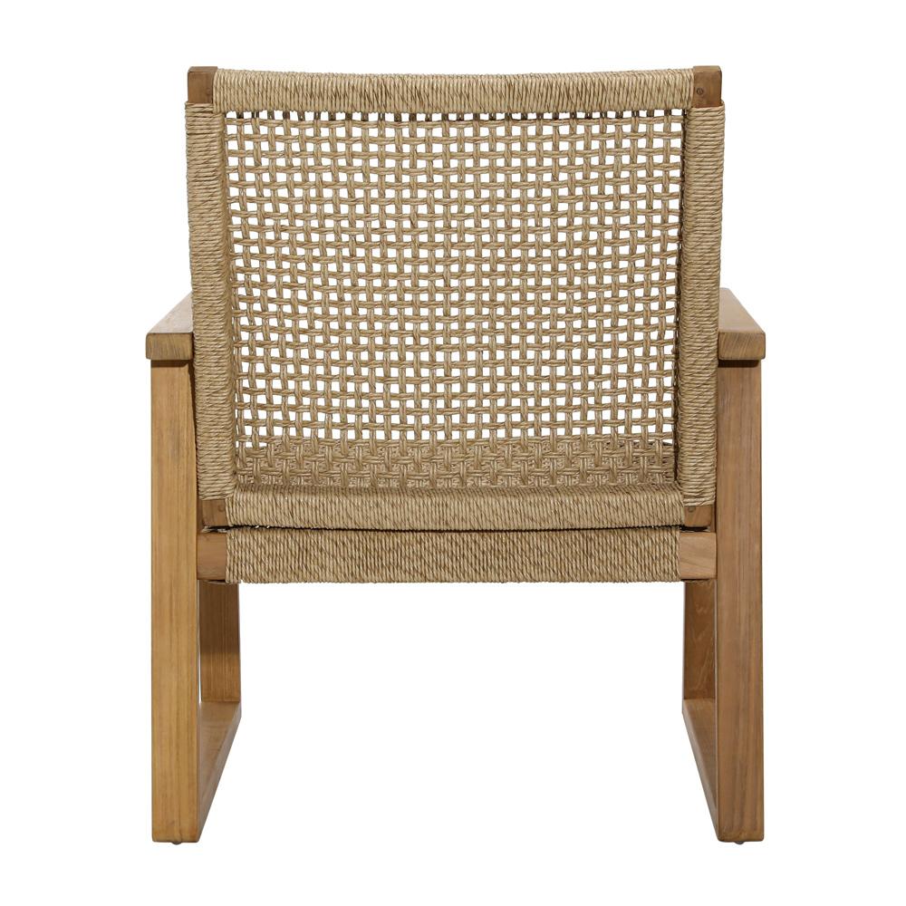 Henry & Mason - Boccah Teak Wood Occasional Chair with Hyacinth and Woven Wicker - DV7894 veiw 4