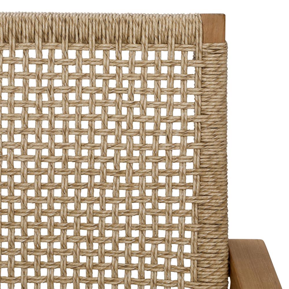 Henry & Mason - Boccah Teak Wood Occasional Chair with Hyacinth and Woven Wicker - DV7894 veiw 5