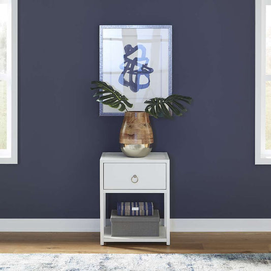 Henry & Mason - Borough 1 Shelf Accent Table in Wirebrushed White - AFA01771 view 1