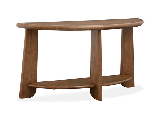 Henry & Mason  -  Brannix Tawny Brown Demilune Sofa Table  - AFA01289 view 1
