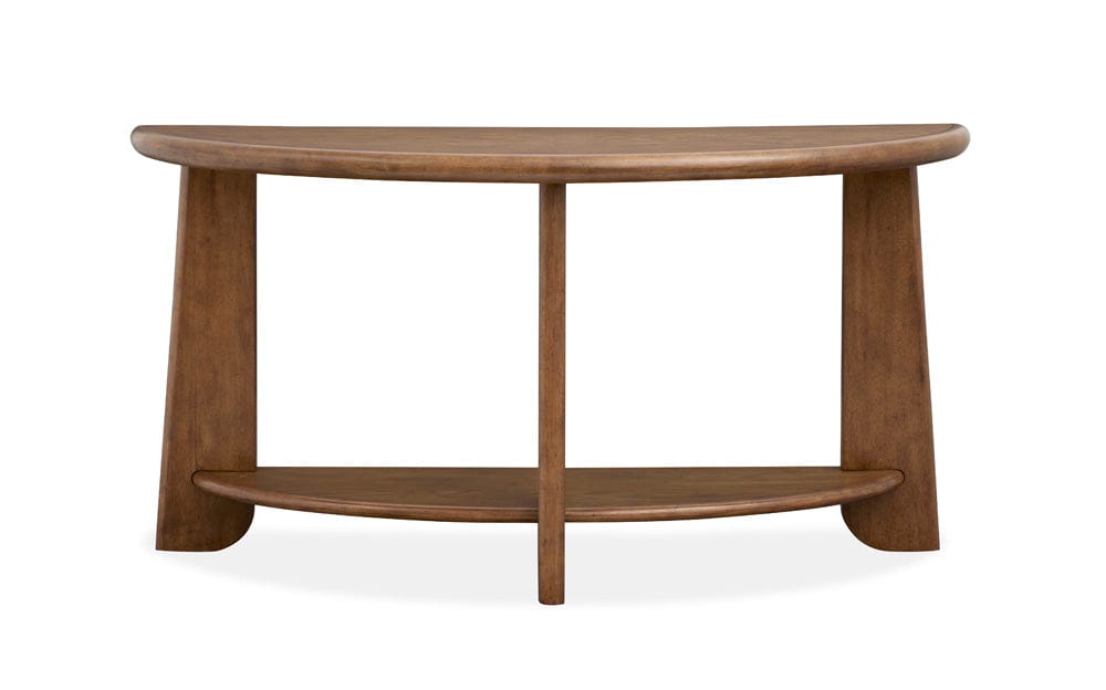 Henry & Mason  -  Brannix Tawny Brown Demilune Sofa Table  - AFA01289 view 5
