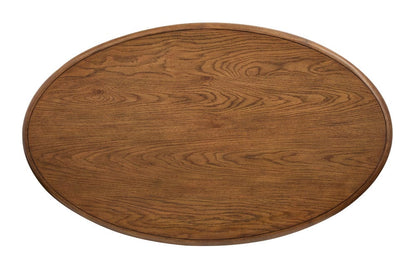 Henry & Mason  -  Brannix Tawny Brown Oval Cocktail Table With Casters  - AFA01290 view 7