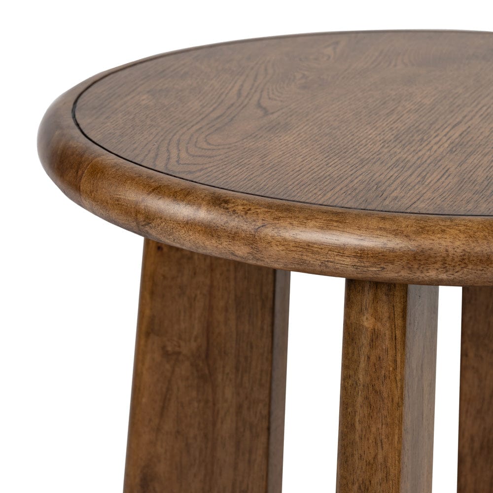 Henry & Mason  -  Brannix Tawny Brown Round End Table  - AFA01291 view 4