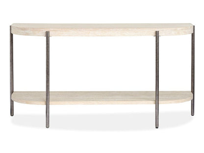 Henry & Mason  -  Branton Edgecomb Grey And Weathered Antique Nickel Demilune Sofa Table  - AFA00990 view 3