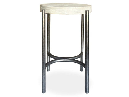 Henry & Mason  -  Branton Edgecomb Grey And Weathered Antique Nickel Round Accent Table  - AFA00992 view 3