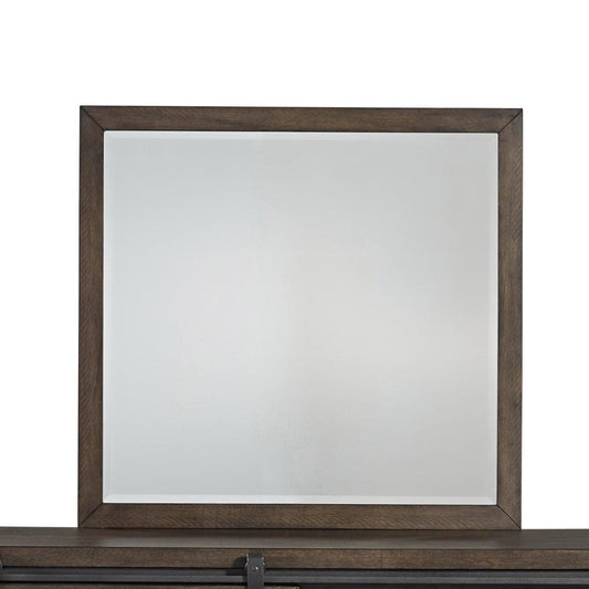 Henry & Mason - Briar Cliff Mirror in Rock Beaten Brown with Saw Cuts - AFA03633 view 1
