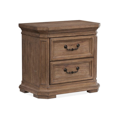 Henry & Mason  -  Briar Crest Florentine Walnut Drawer Nightstand  - AFA00757 view 1