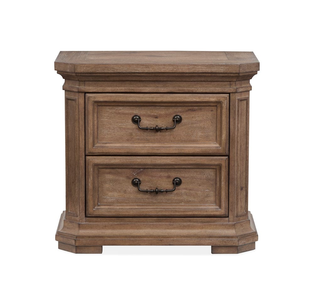 Henry & Mason  -  Briar Crest Florentine Walnut Drawer Nightstand  - AFA00757 view 2