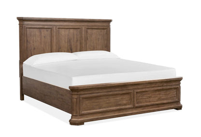 Henry & Mason  -  Briar Crest Florentine Walnut King Panel Bed  - AFA00758 view 1