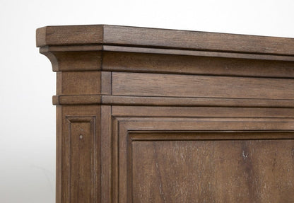Henry & Mason  -  Briar Crest Florentine Walnut Queen Panel Bed  - AFA00761 view 4