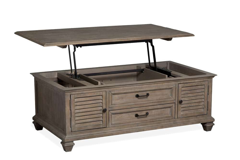 Henry & Mason - Briarhill Lift Top Storage Cocktail Table w/Casters - AFA00369 view 4