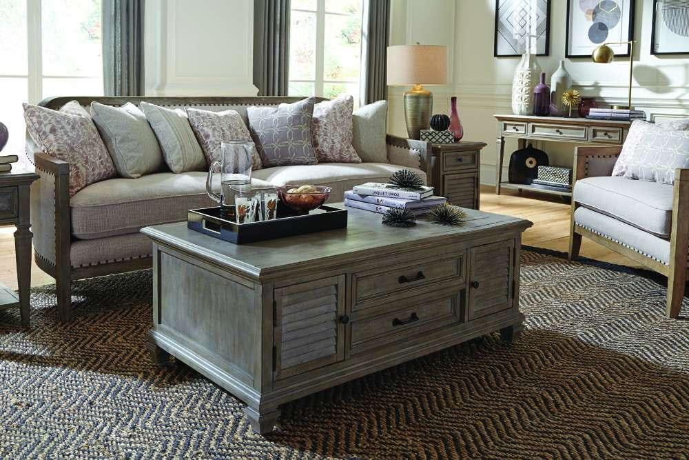 Henry & Mason - Briarhill Lift Top Storage Cocktail Table w/Casters - AFA00369 view 5