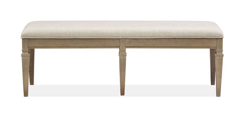 Henry & Mason - Briarhill Wood Bench w/Upholstered Seat KD - AFA00722 view 1