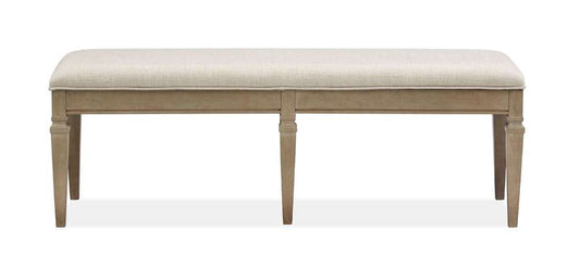 Henry & Mason - Briarhill Wood Bench w/Upholstered Seat KD - AFA00722 view 1