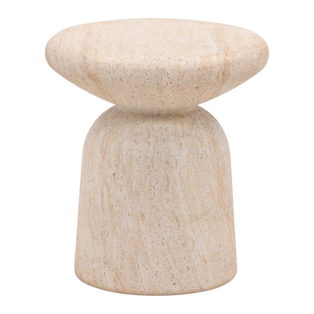Henry & Mason - Bronte Lightweight Concrete End Table in Travertine Stone Finish - DV7143 veiw 1