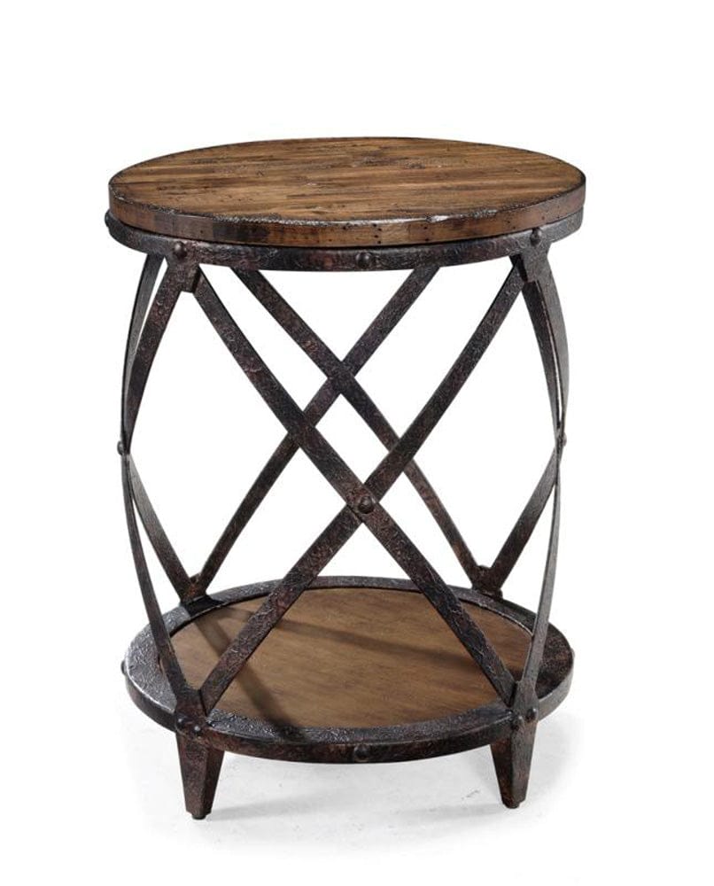 Henry & Mason - Brookpine Wood Round Accent Table - AFA00506 view 1