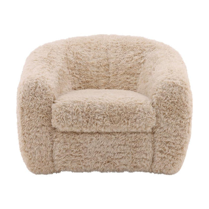 Henry & Mason - Bruce Faux Leather Occasional Chair in Cream - DV7473 veiw 2