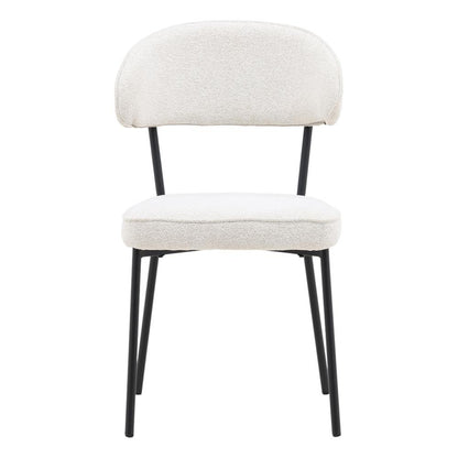 Henry & Mason - Bryerly Iron Dining Chairs with Cream Performance Fabric St of 2 - DV7262 veiw 2