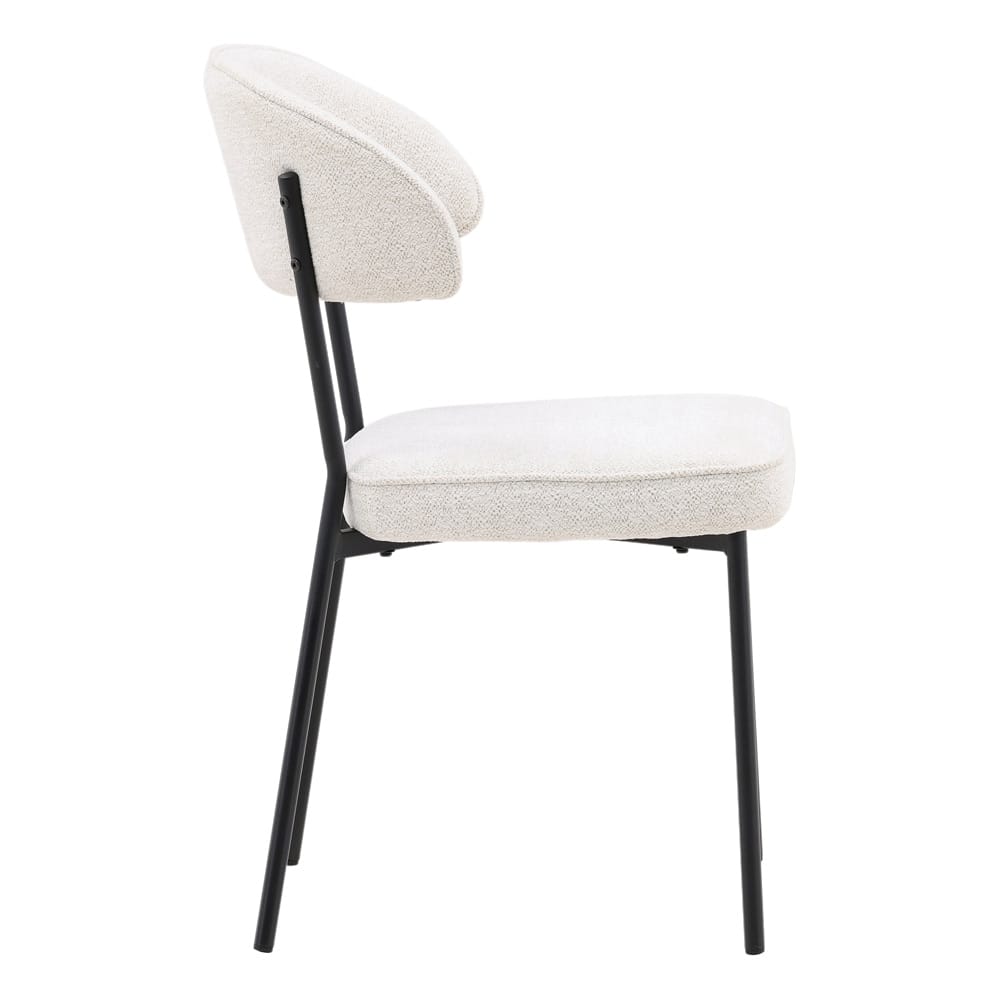 Henry & Mason - Bryerly Iron Dining Chairs with Cream Performance Fabric St of 2 - DV7262 veiw 3