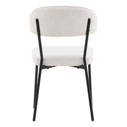 Henry & Mason - Bryerly Iron Dining Chairs with Cream Performance Fabric St of 2 - DV7262 veiw 4