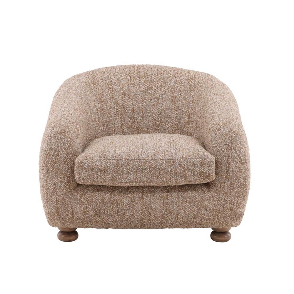 Henry & Mason - Bundi Rubberwood Accent Chair with Multi-Tone Boucle Fabric - DV7414 veiw 2