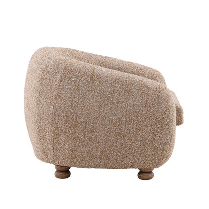 Henry & Mason - Bundi Rubberwood Accent Chair with Multi-Tone Boucle Fabric - DV7414 veiw 3