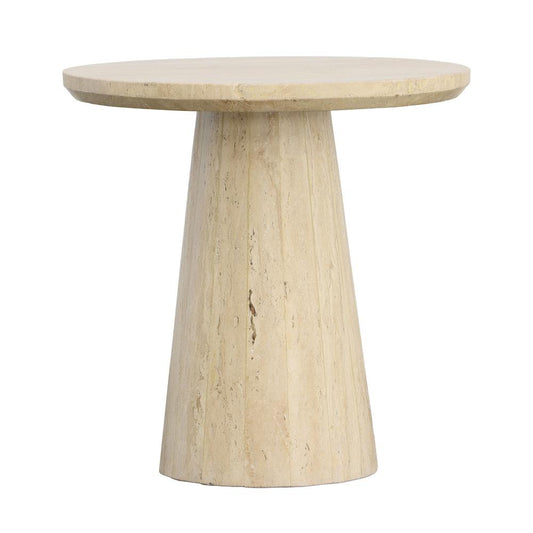 Henry & Mason - Burns Natural Travertine Stone Side Table - DV7916 veiw 1