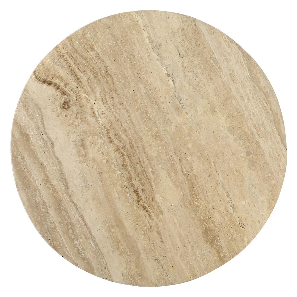 Henry & Mason - Burns Natural Travertine Stone Side Table - DV7916 veiw 3