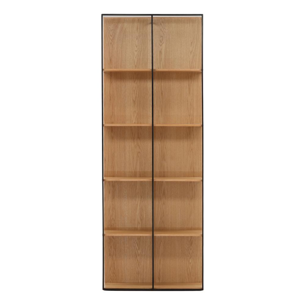 Henry & Mason - Butler 5 Shelf Oak Wood and Iron Book Case - DV7011 veiw 2