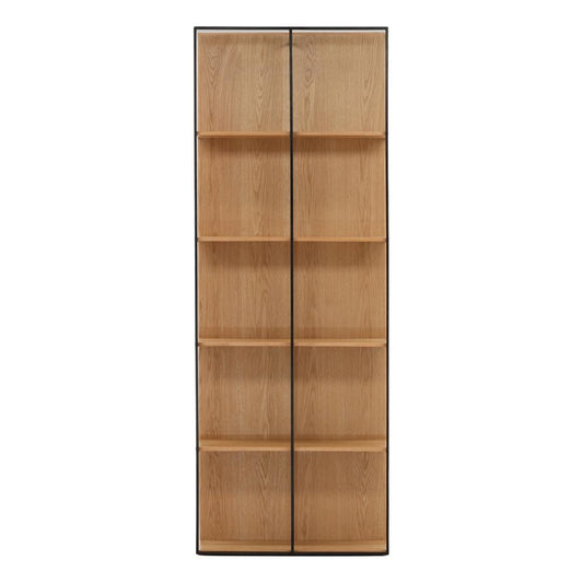 Henry & Mason - Butler 5 Shelf Oak Wood and Iron Book Case - DV7011 veiw 2