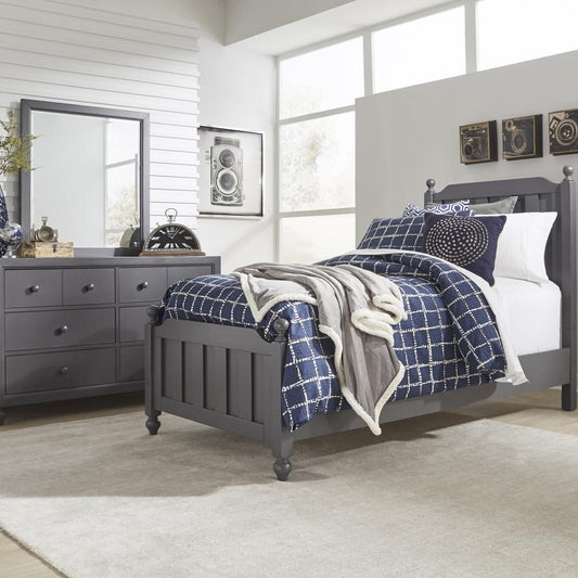 Henry & Mason - Cabin Vista Full Panel Bed, Dresser & Mirror in Dark Gray - AFA02712 view 1