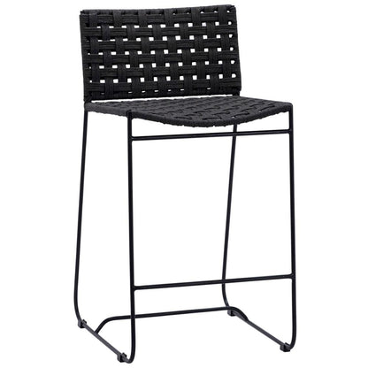 Henry & Mason - Cabott Powder Coated Iron Outdoor Counter Stool with Woven Black Rope - DV7235 veiw 1