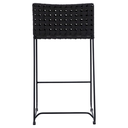 Henry & Mason - Cabott Powder Coated Iron Outdoor Counter Stool with Woven Black Rope - DV7235 veiw 3