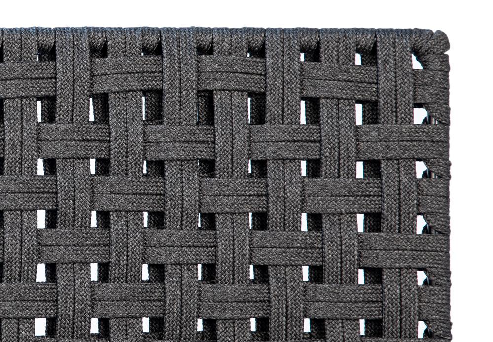 Henry & Mason - Cabott Powder Coated Iron Outdoor Dining Chair with Woven Black Rope - DV7234 veiw 4