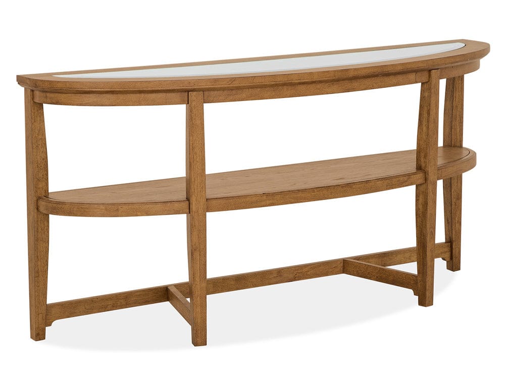 Henry & Mason  -  Calden Honey Brown Shelf Sofa Table  - AFA00945 view 1