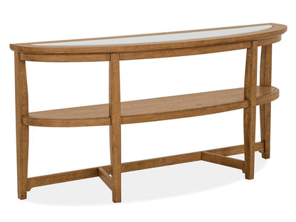 Henry & Mason  -  Calden Honey Brown Shelf Sofa Table  - AFA00945 view 1