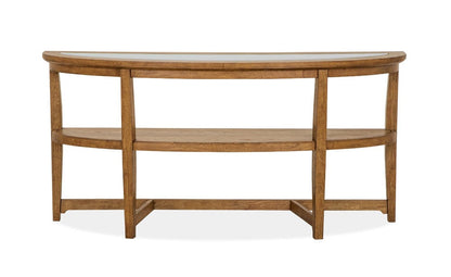 Henry & Mason  -  Calden Honey Brown Shelf Sofa Table  - AFA00945 view 2
