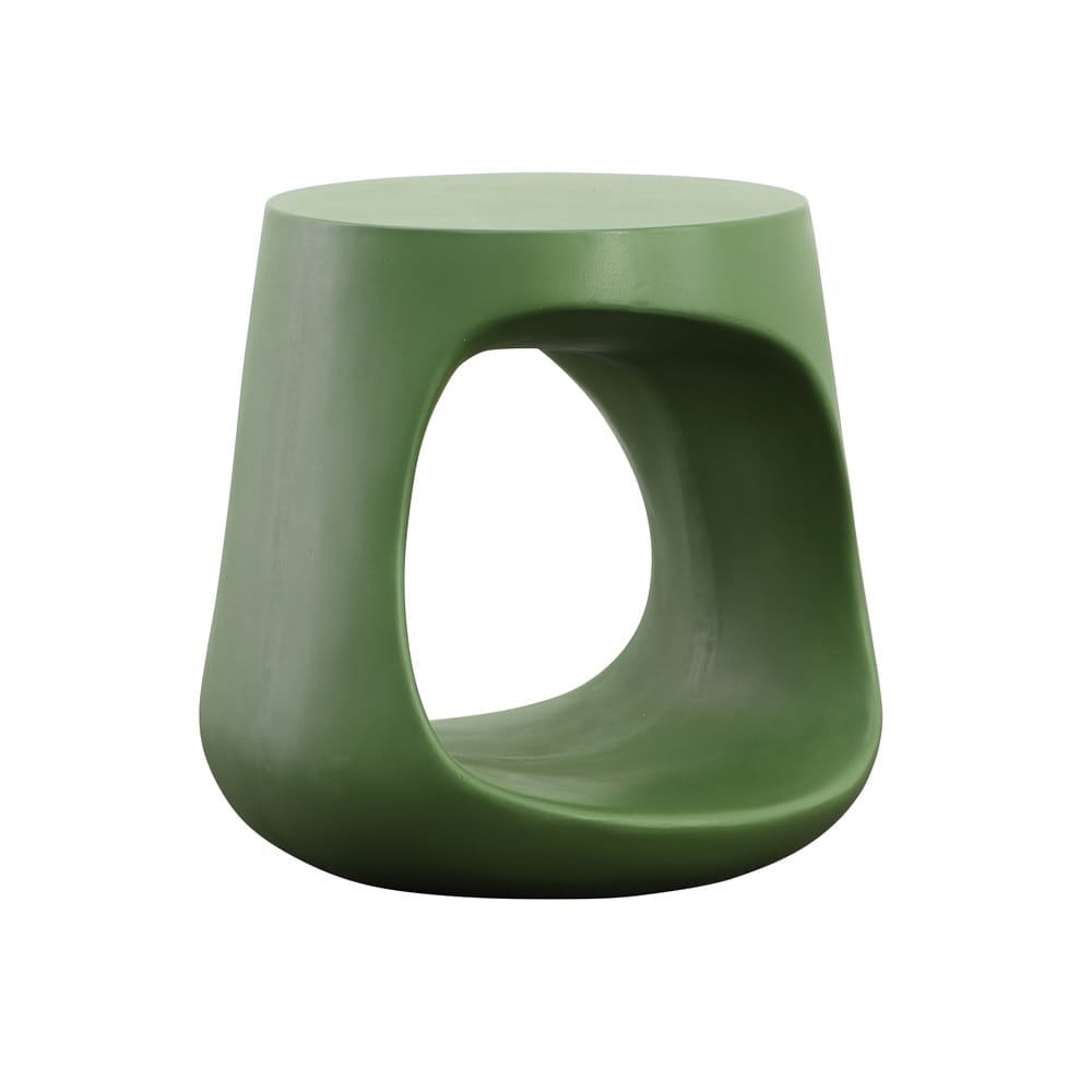 Henry & Mason - Calvina Olive Green Lightweight Concrete Side Table - DV7294 veiw 1